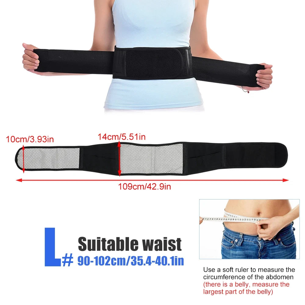 Heated Magnetic Lumbar Support Belt