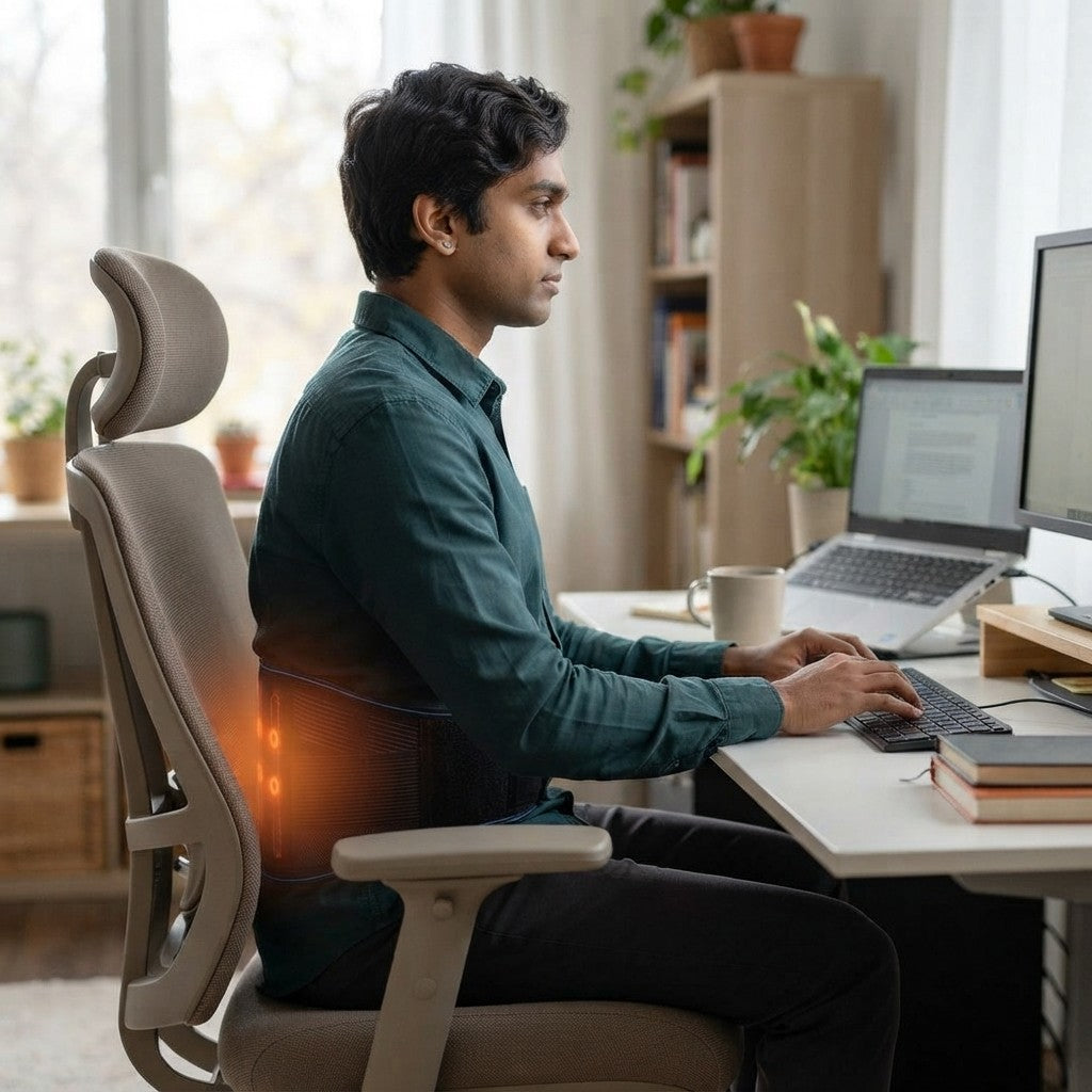 Heated Magnetic Lumbar Support Belt